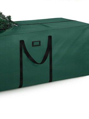 Pututoc 7.5 Ft Christmas Tree Storage Bag 600D Oxford Heavy Duty 48x15x22 Green